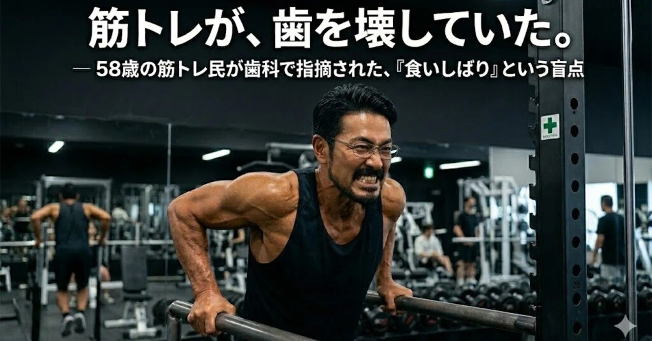 筋トレが、歯を壊していた。― 58歳の筋トレ民が歯科で指摘された