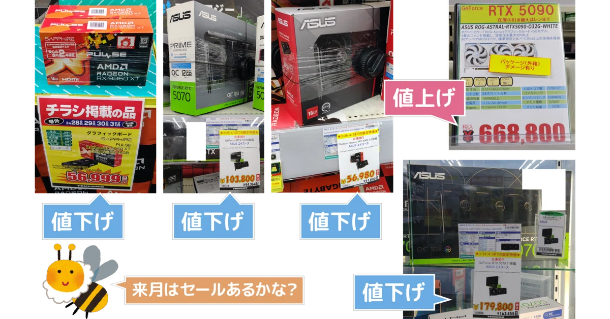 最終セール？】一部の特価品を除くとやや値上がり傾向が出始めた秋葉原