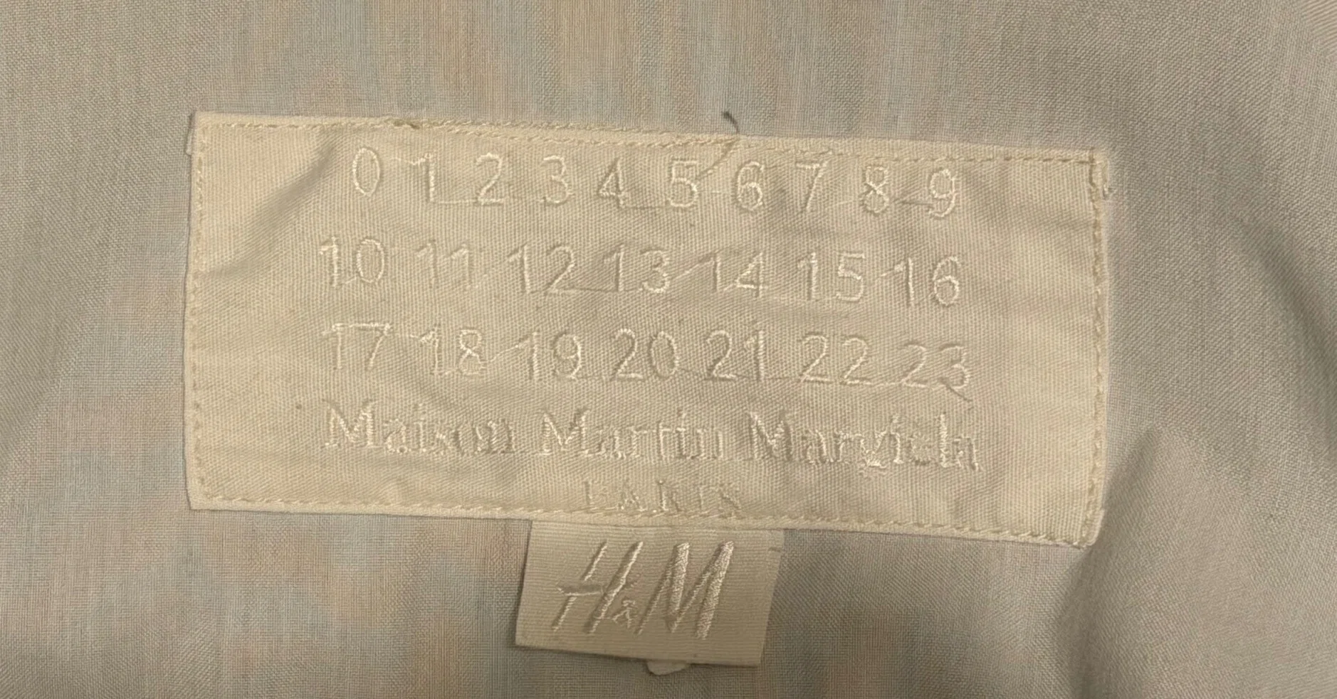 12AW Maison Martin Margiela x H&M インサイドアウトデニムジャケット 