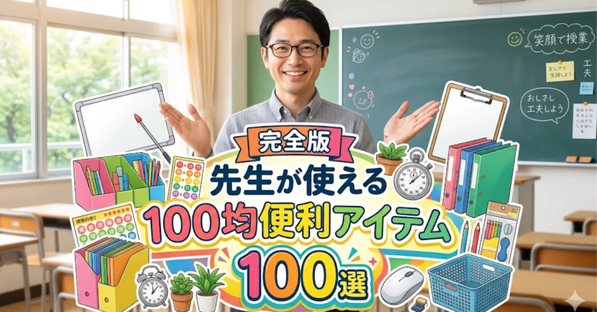 教員が使える100均アイテム100選｜高森崇史（ルート先生）