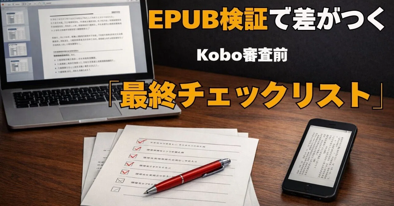 The 'Final Checklist' Before Kobo Review: Making a Difference in EPUB ...