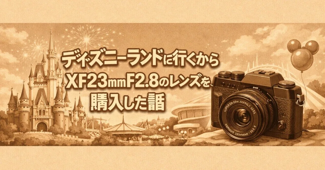 ディズニーランドに行くからXF23mmF2.8 R WRを購入した話｜YUSUKE