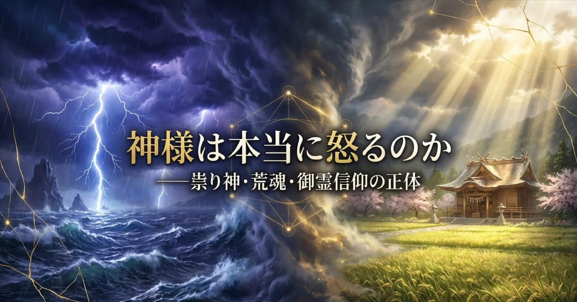 神様は本当に怒るのか——祟り神・荒魂・御霊信仰の正体｜神主はる