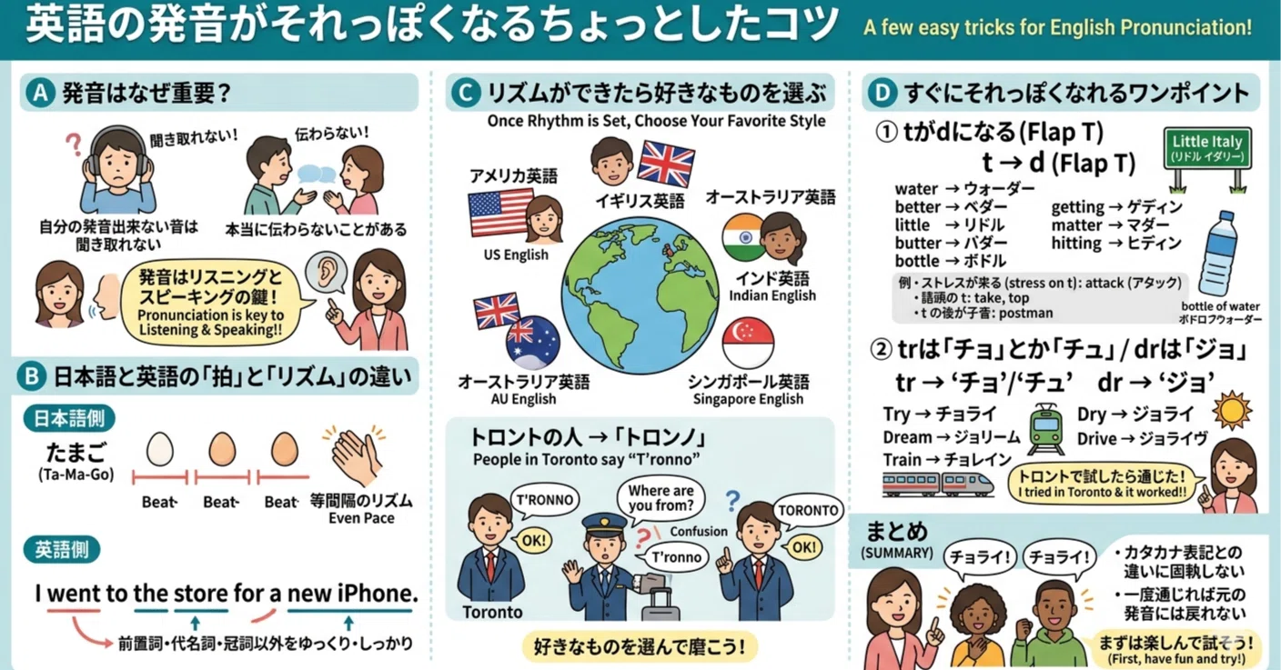 英語の発音がそれっぽくなるちょっとしたコツ｜skylimit