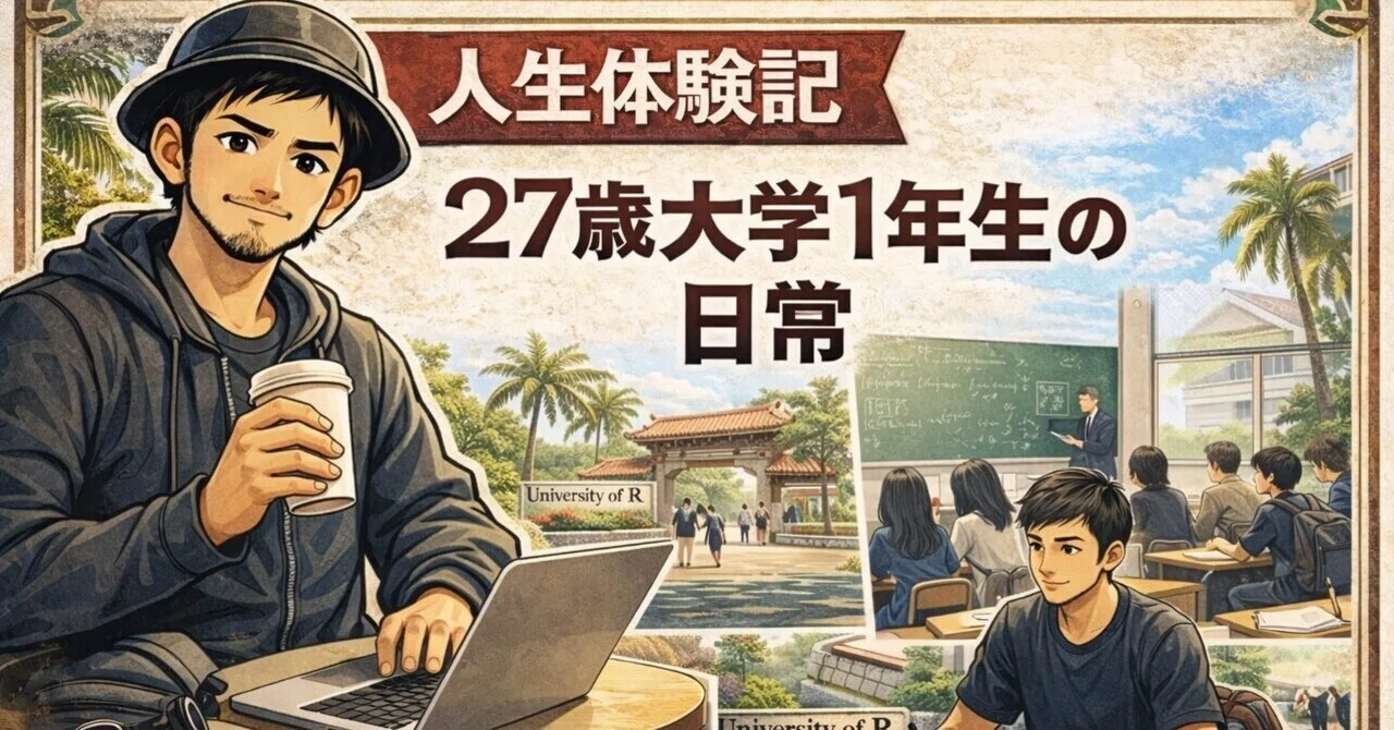 【大学2年生】 人生体験記】 #2 27歳で大学1年生の日常とは｜Mit_Sport |人生遠回り