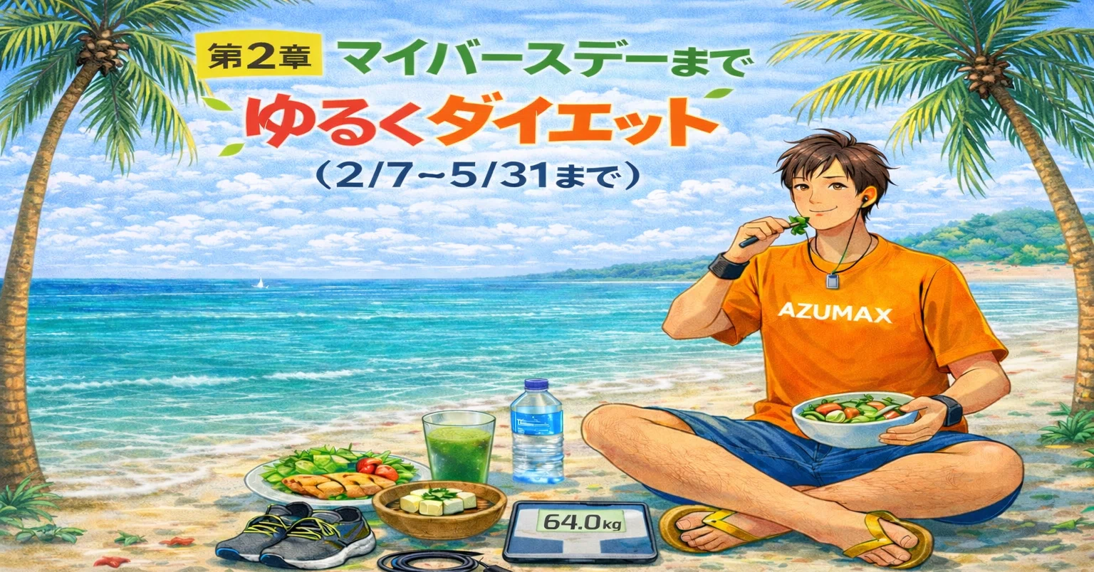 ダイエット67日目 2026.3.25|あずまっくすCEO ダイエット67日目 2026.3.25|あずまっくすCEO