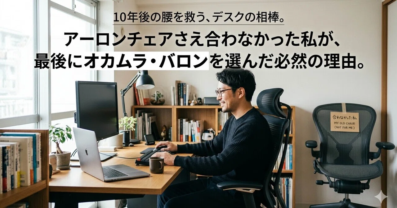 10年後の腰を救う、デスクの相棒。「アーロンチェアさえ合わなかった私 
