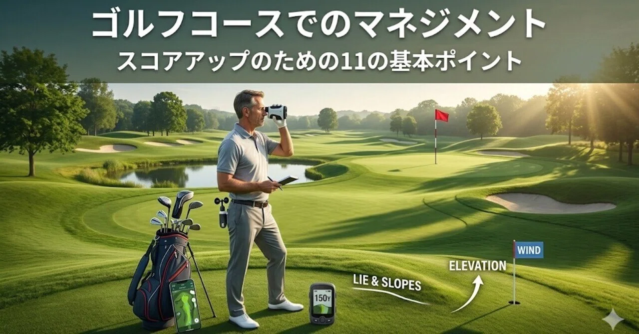 ゴルフコースでのマネジメント：スコアアップのための11の基本ポイント