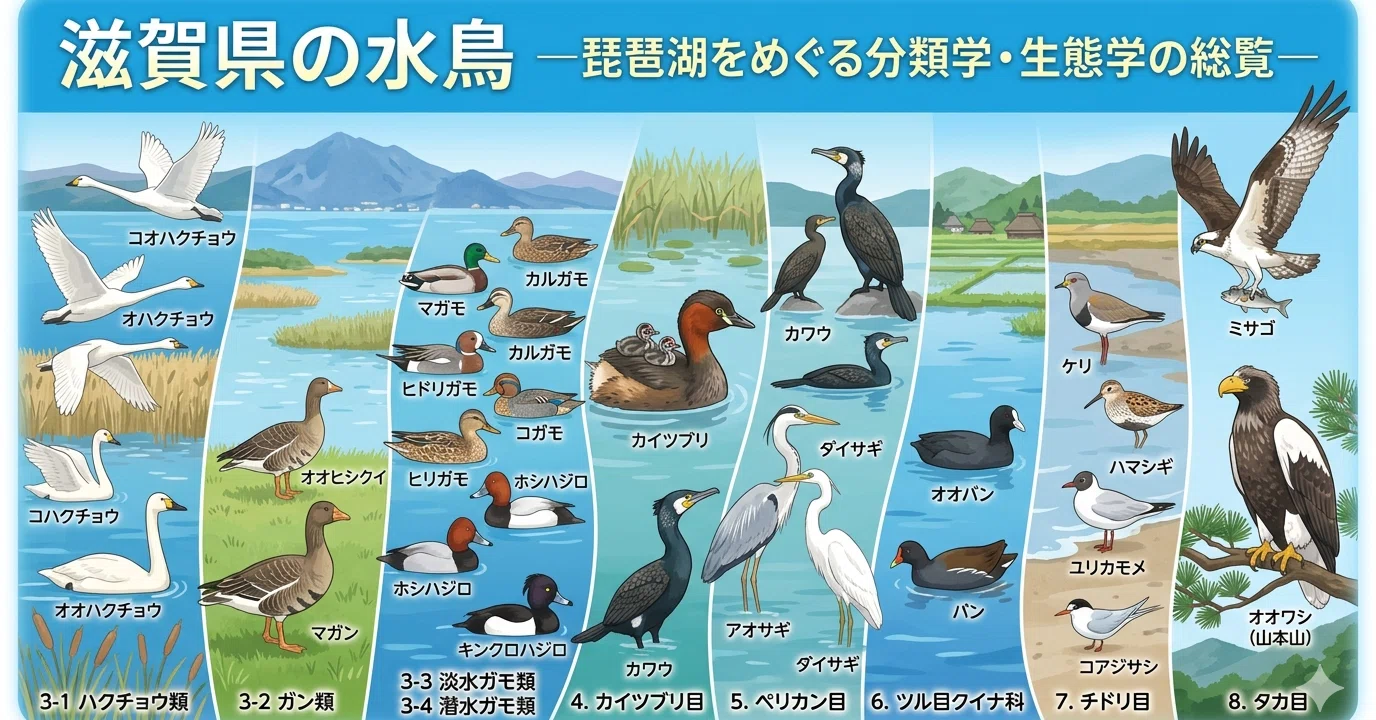 ZooPickerより、滋賀県の水鳥 ──琵琶湖をめぐる分類学・生態学の総覧