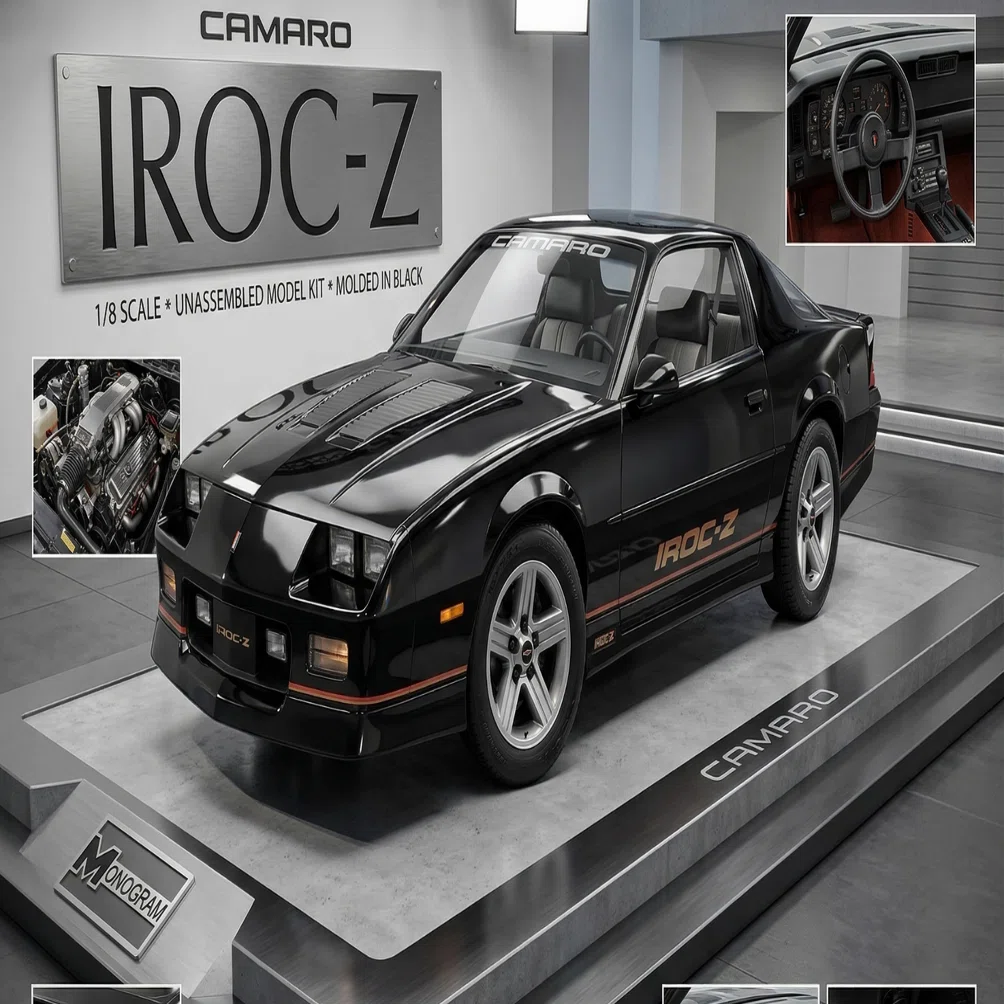 １/８　モノグラム　MONOGRAM　カマロ　IROC-Z　黒 MONOGRAM】1/8 IROC-Z CAMARO｜積みプラ大好きオヤジ