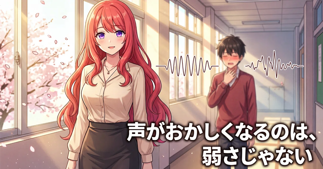 「なんで俺だけ声が上ずるんだろう」って毎回思ってた私が知った、たったひとつの体の仕組み｜茜の恋愛研究室