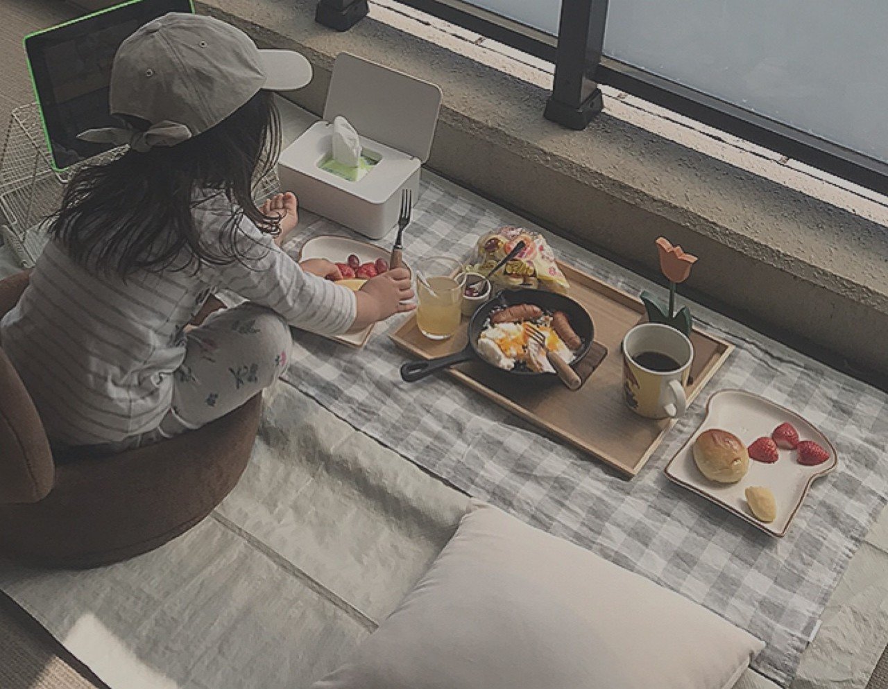 ベランダ朝ごはん Chiisan Note ベランダ朝ごはん Chiisan Note