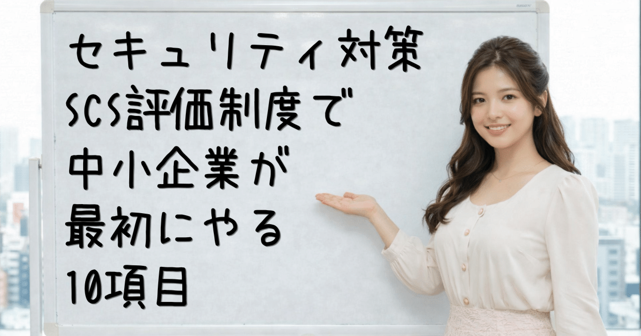 取引先からSCS評価制度への対応を求められたら～中小企業が最初にやる10項目｜ITワークラボ｜あなたの会社にIT担当者を💻｜中小企業のIT管理・セキュリティ対策支援