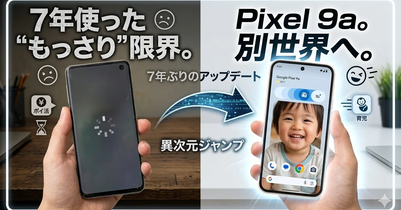 7年使ったGalaxy S10、限界でした。Pixel 9aに変えたら“別世界”だった
