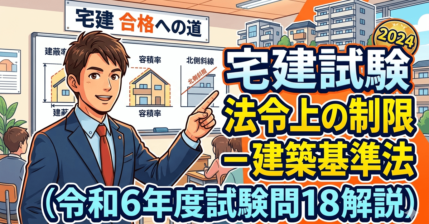 宅建試験問題「見方・解き方」ー令和6年度問18（法令上の制限-建築基準