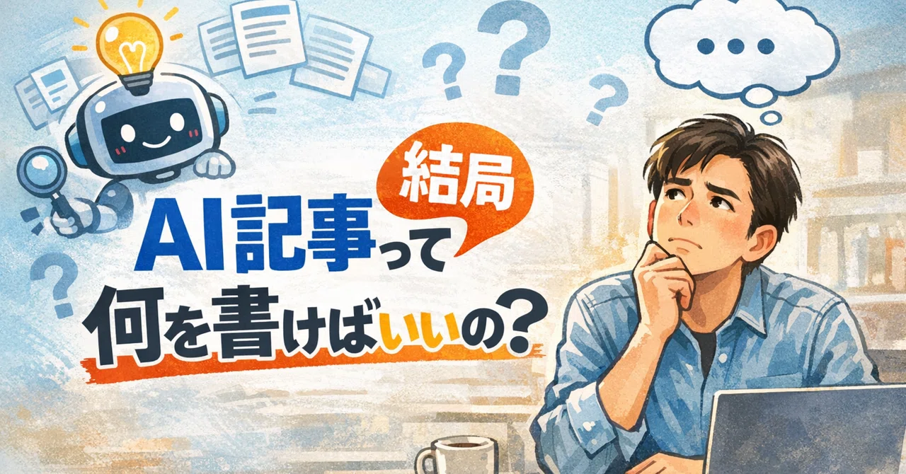 More People Are Writing Articles with AI: What Should You Write Now?｜AIジョー
