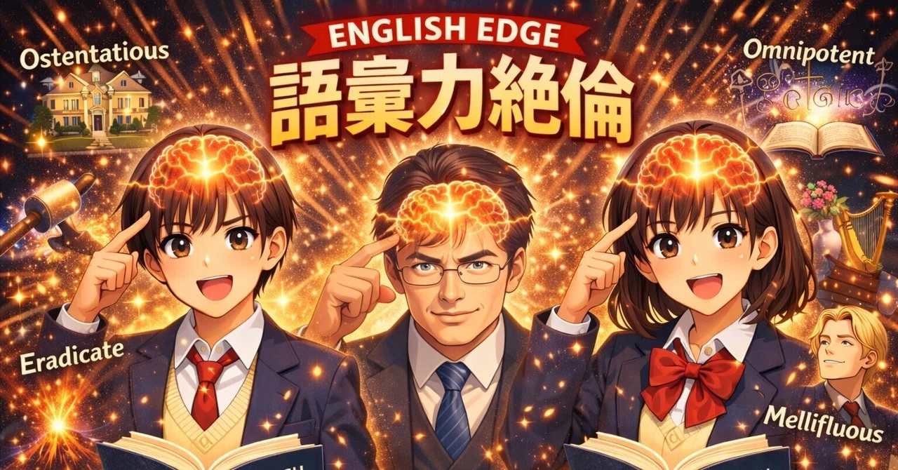 あえて語彙力だけに的を絞った講座ENGLISH EDGEを開講します！｜仲本浩喜
