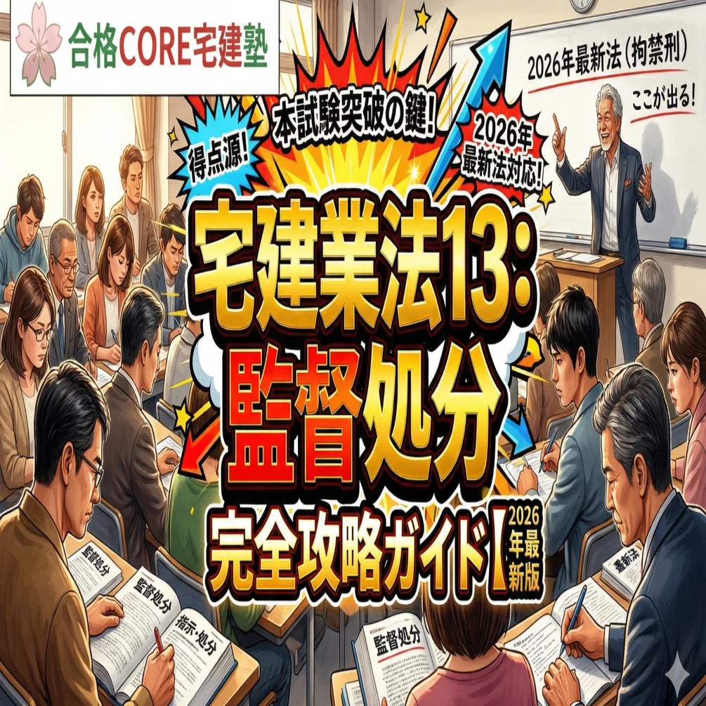 宅建】「宅建業法13：監督処分」完全攻略ガイド【2026年最新版】｜合格