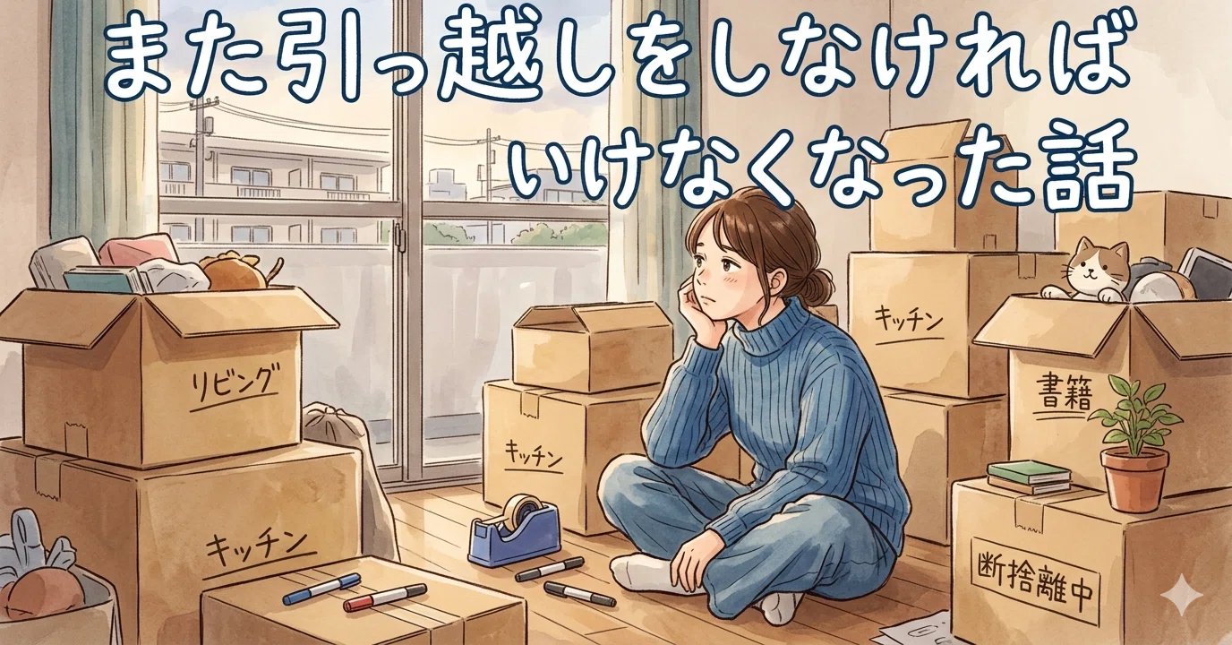 また引っ越さないといけなくなってしまった話｜友遥（ともはる）@BWH 
