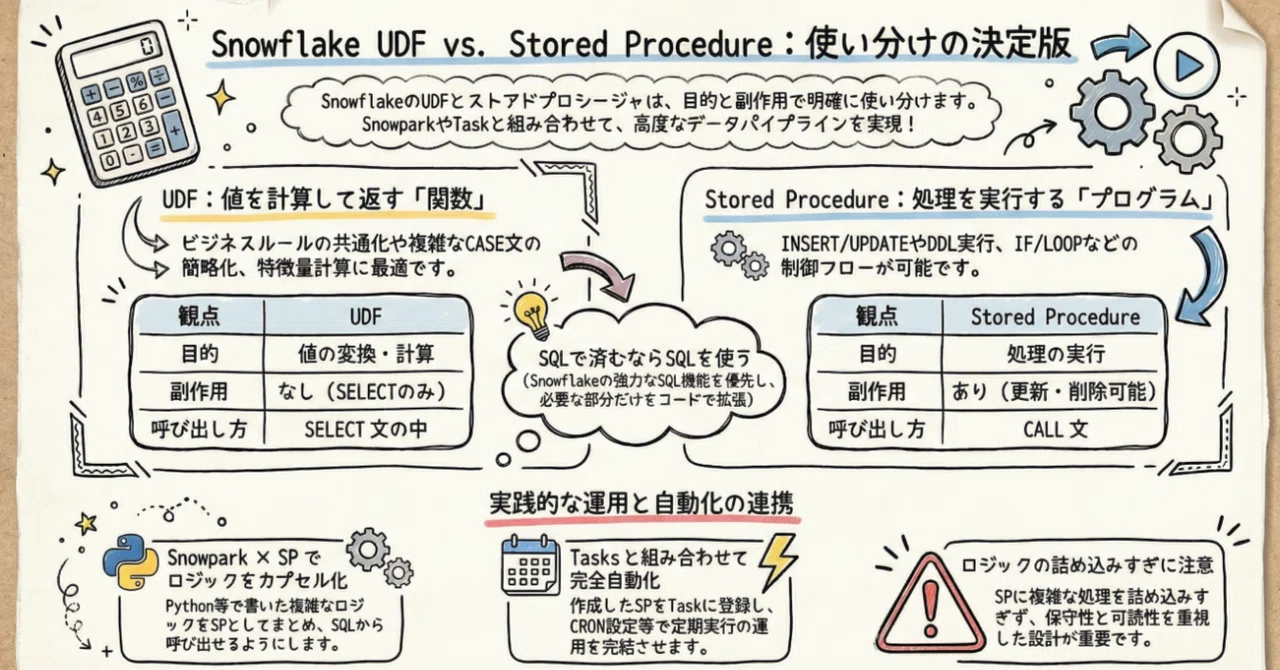 Snowflake Udf Snowflake~UDFとは何か?“値を変換する”ロジックの共通化 🧩|Mellow Launch