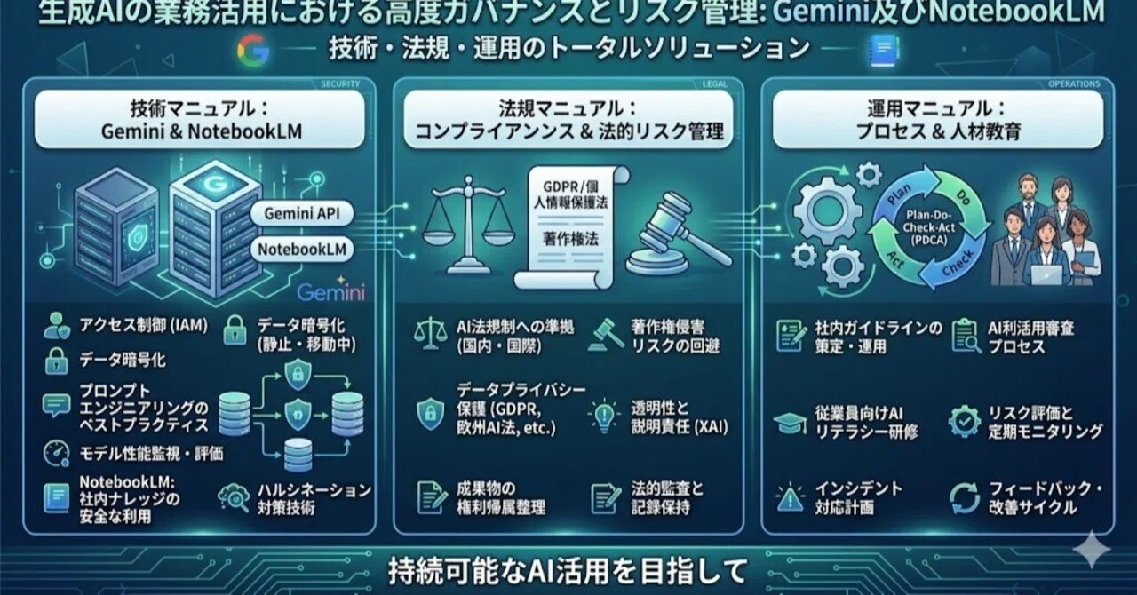 生成AIの業務活用における高度ガバナンスとリスク管理：Gemini及び