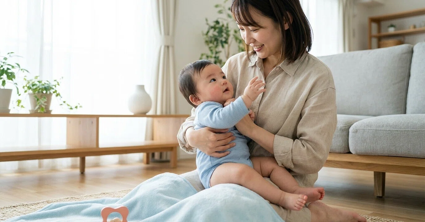 8ヶ月の赤ちゃん、心の発達がすごい！「ママ大好き」が伝わる瞬間と