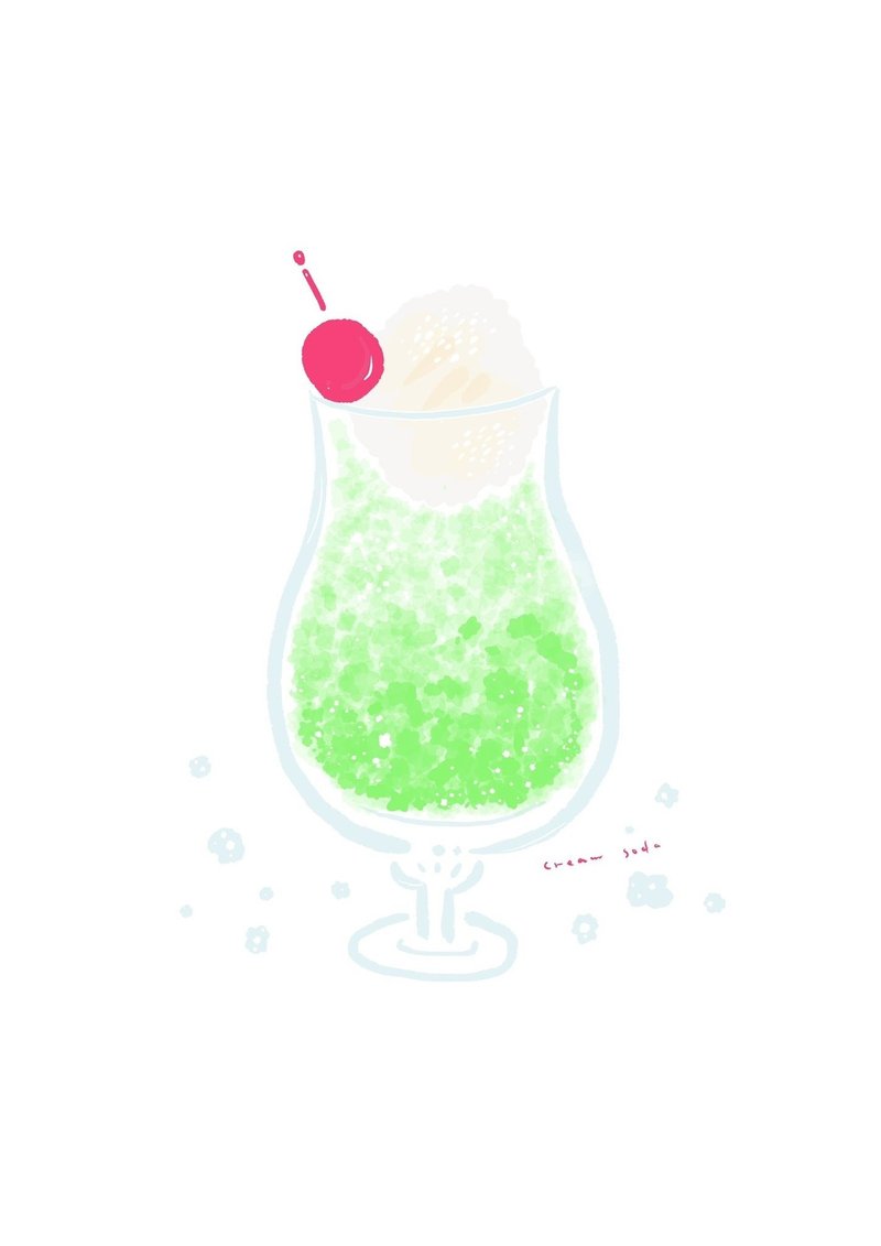 絵を描く練習 クリームソーダで透明度の調整を覚えた オゼキカナコ Note 絵を描く練習 クリームソーダで透明度の調整を覚えた オゼキカナコ Note