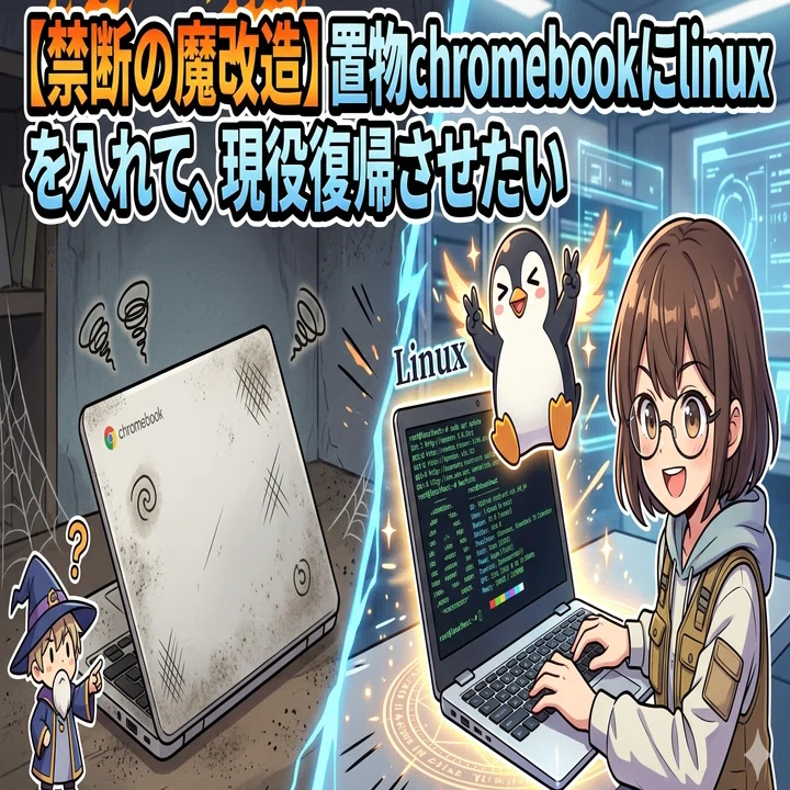 Forbidden Mod】I want to install Linux on my Chromebook
