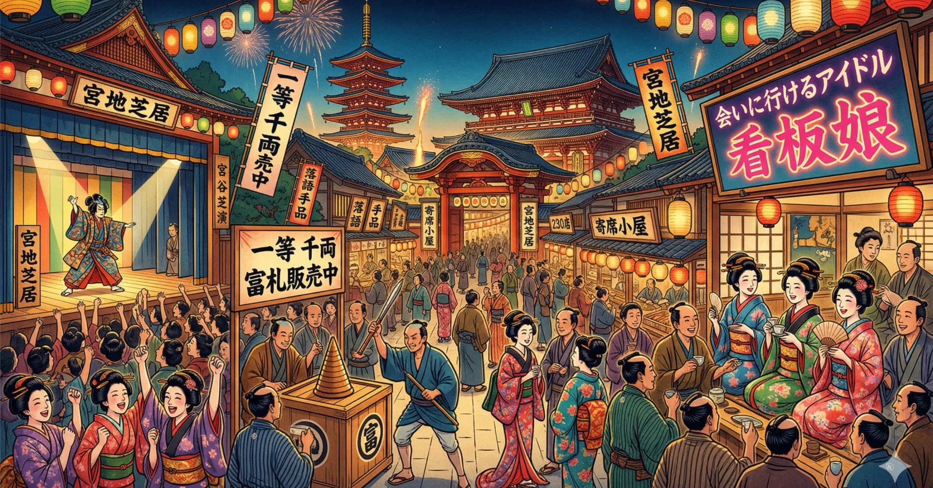 江戸のお寺はカオスな「エンタメとビジネスの聖地」だった！？｜横山