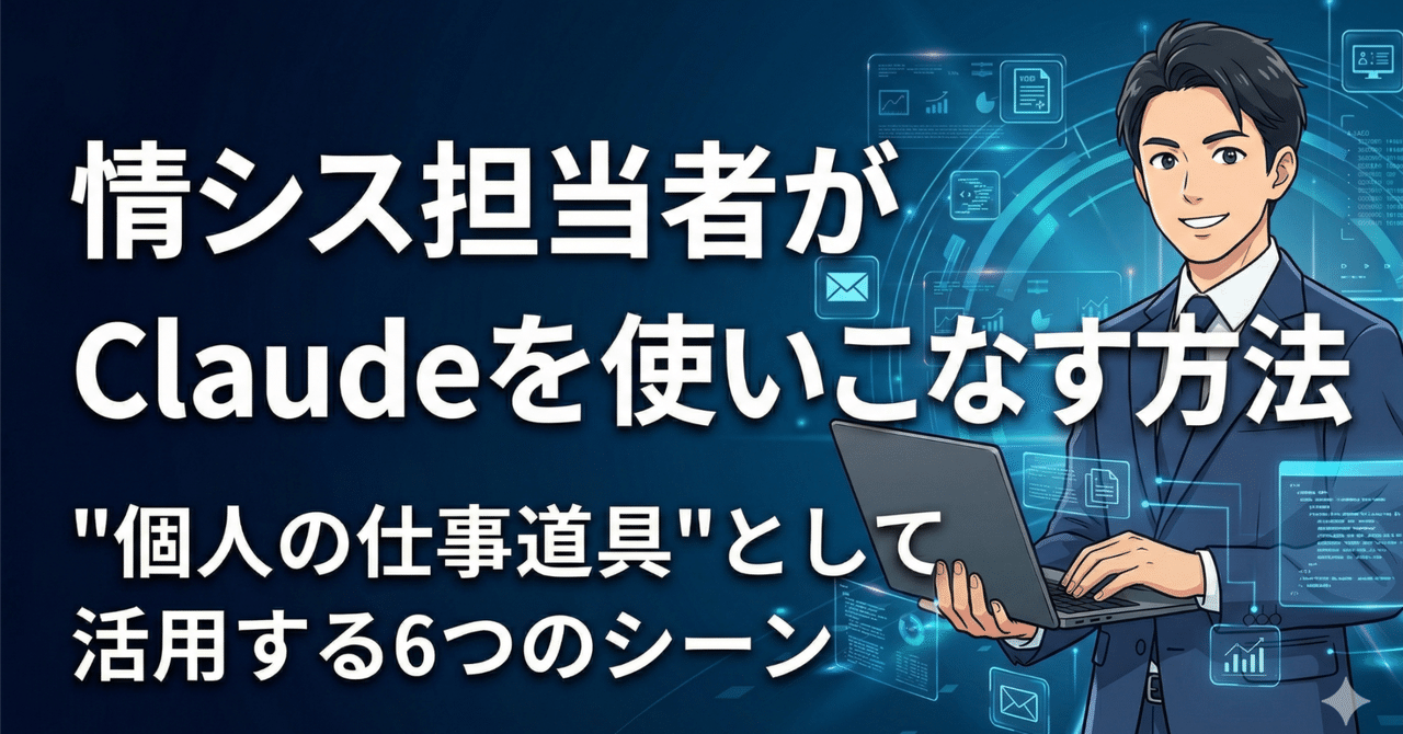 システム開発じゃなくていい。情シス担当者がClaudeを"個人の仕事道具"にする方法