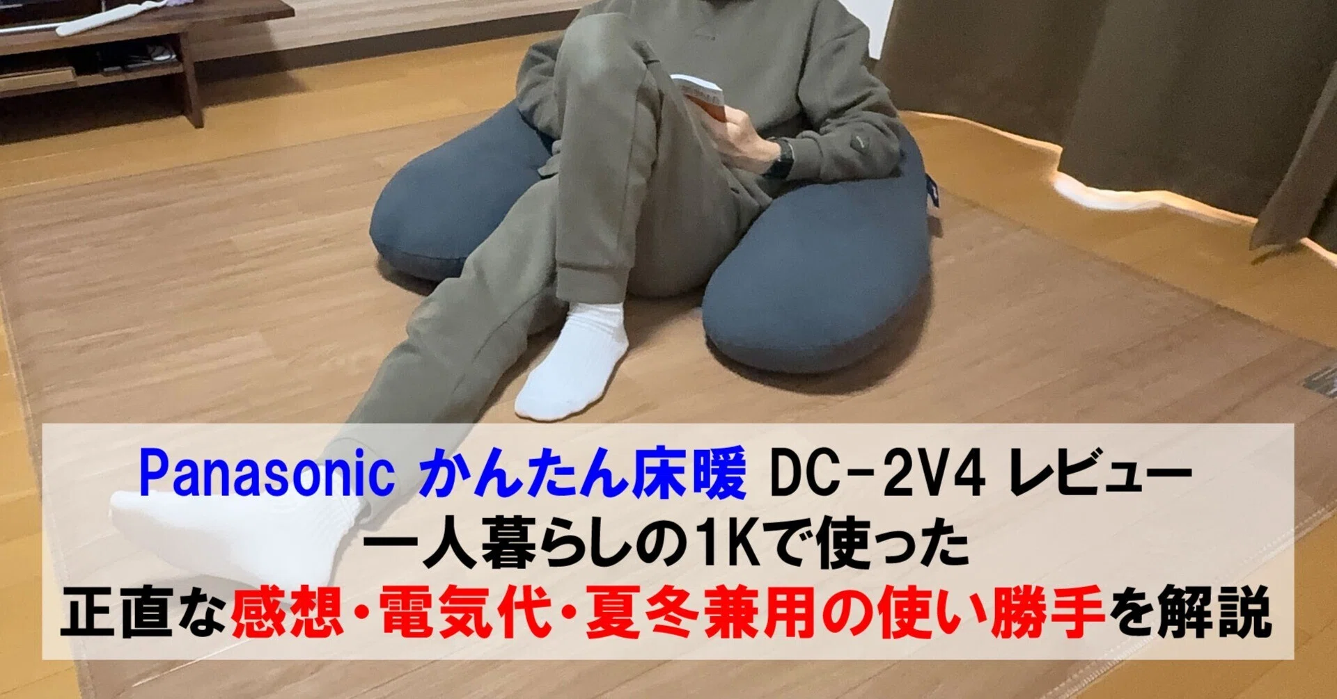 Panasonic かんたん床暖 DC-2V4 レビュー｜一人暮らしの1Kで使った正直
