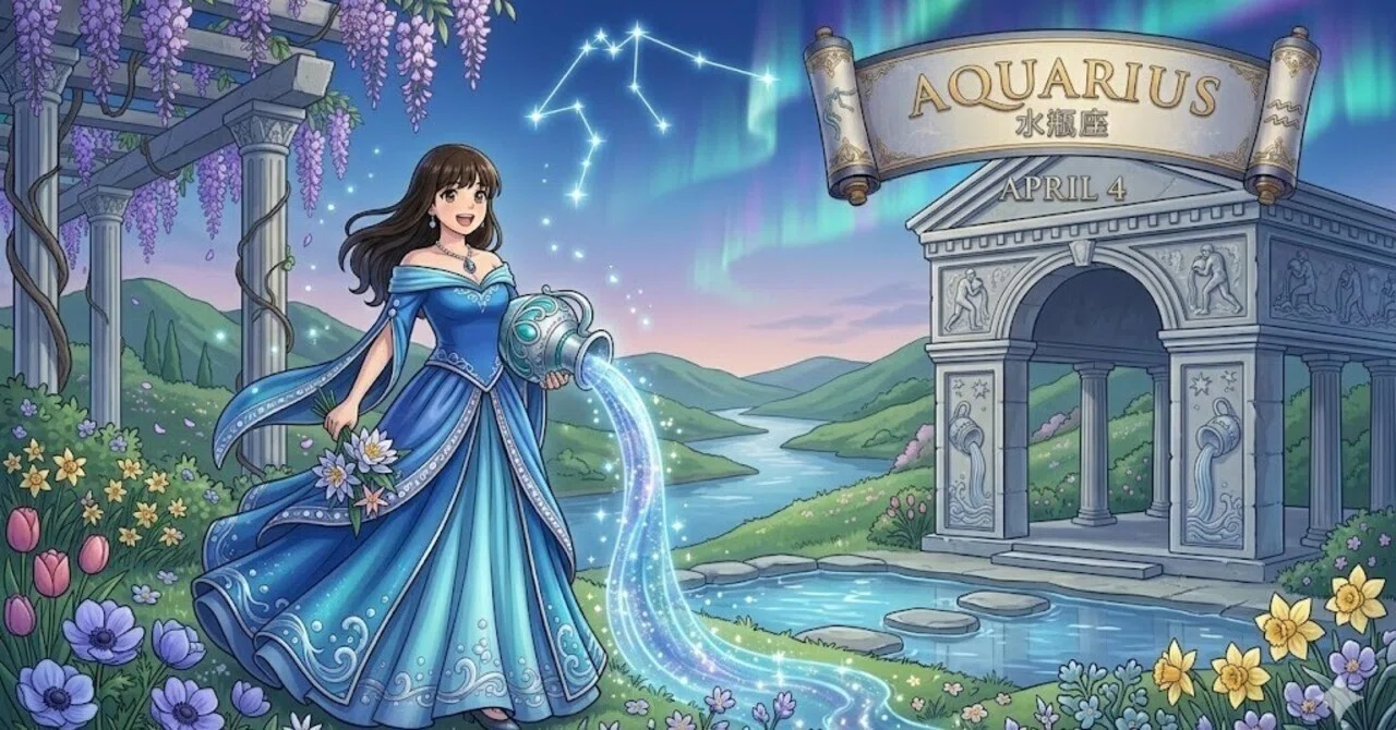 ♒【水瓶座4月の運勢】知識と言葉を使いこなし、月末からときめきの扉