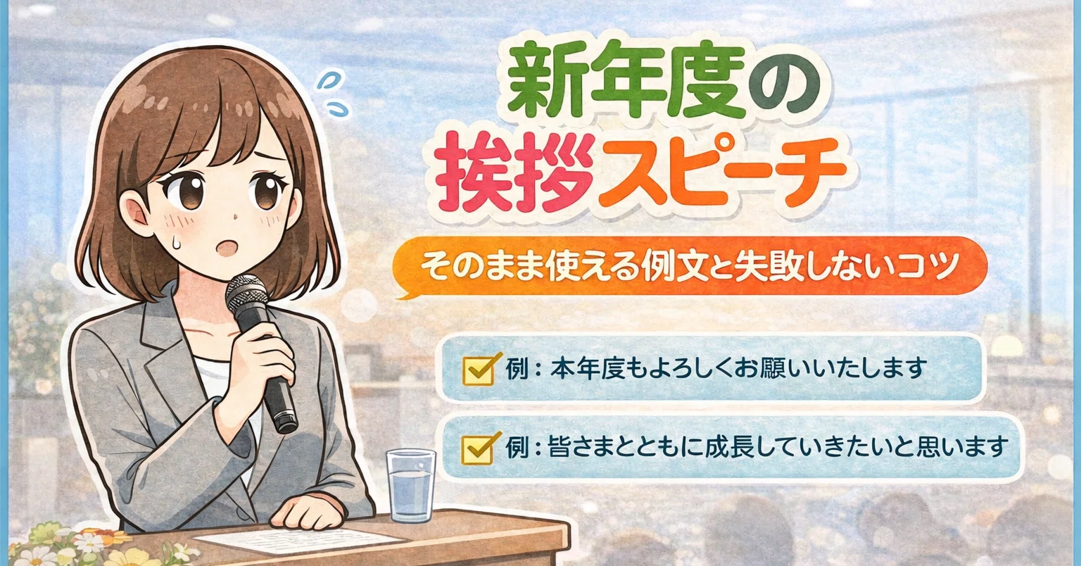 新年度の挨拶スピーチどうする？そのまま使える例文と失敗しないコツ