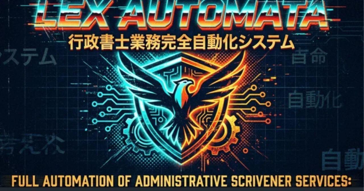 Lex Os LEX AUTOMATA — 行政書士業務の完全自動化・次世代OS|SRGSFFFT