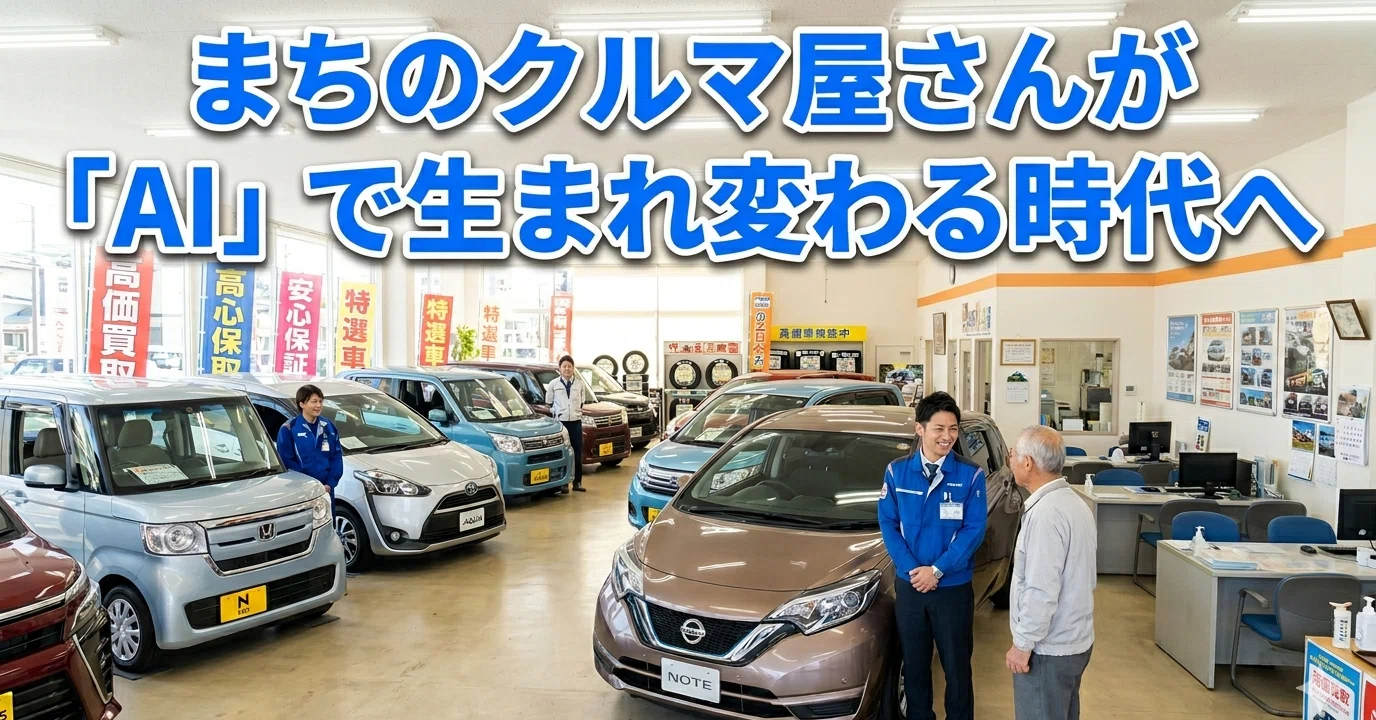 人手不足でも売上を伸ばす中古車販売のDX戦略｜AI 共走コンサルタントIWATA
