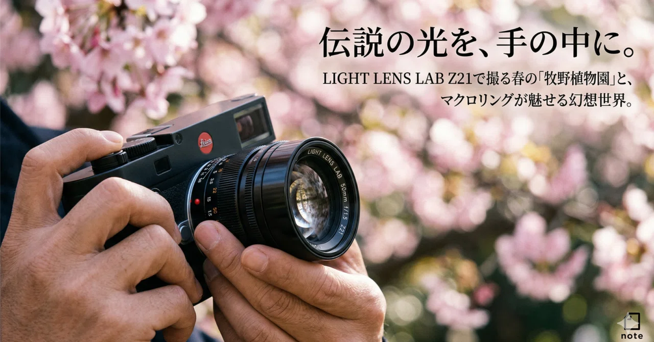 伝説の光を、手の中に。LIGHT LENS LAB Z21で撮る春の「牧野植物園」と