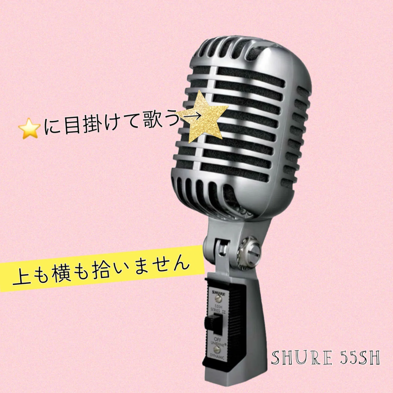 ガイコツマイク　55SHより高音質！　こだわりの音質と素材！　純日本製！　その１ SHURE（シュア） ボーカル用マイクロホン（ガイコツマイク） 55SH