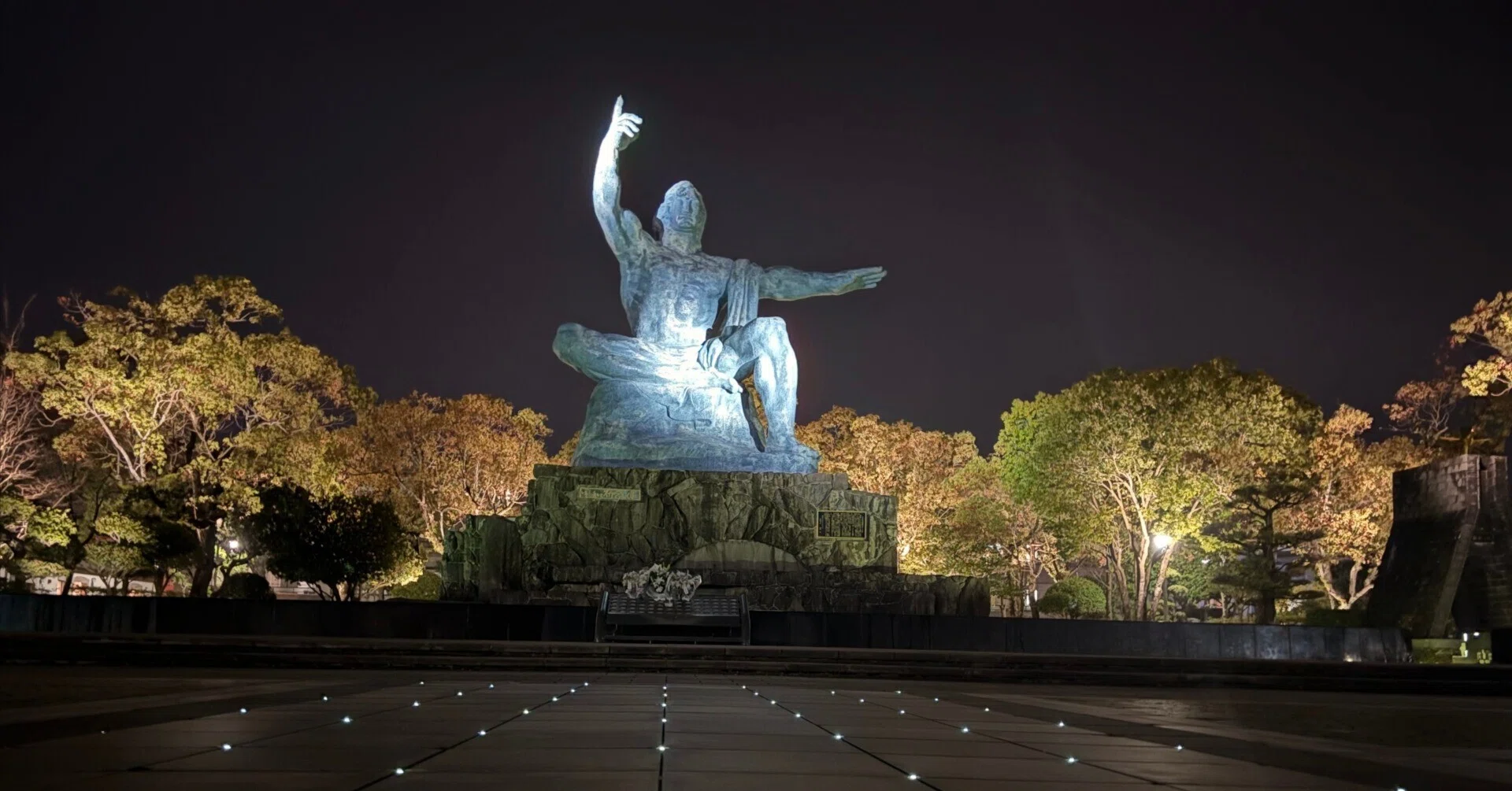 Spring Night, Nagasaki Wrapped in Light. A Magical Night Cherry