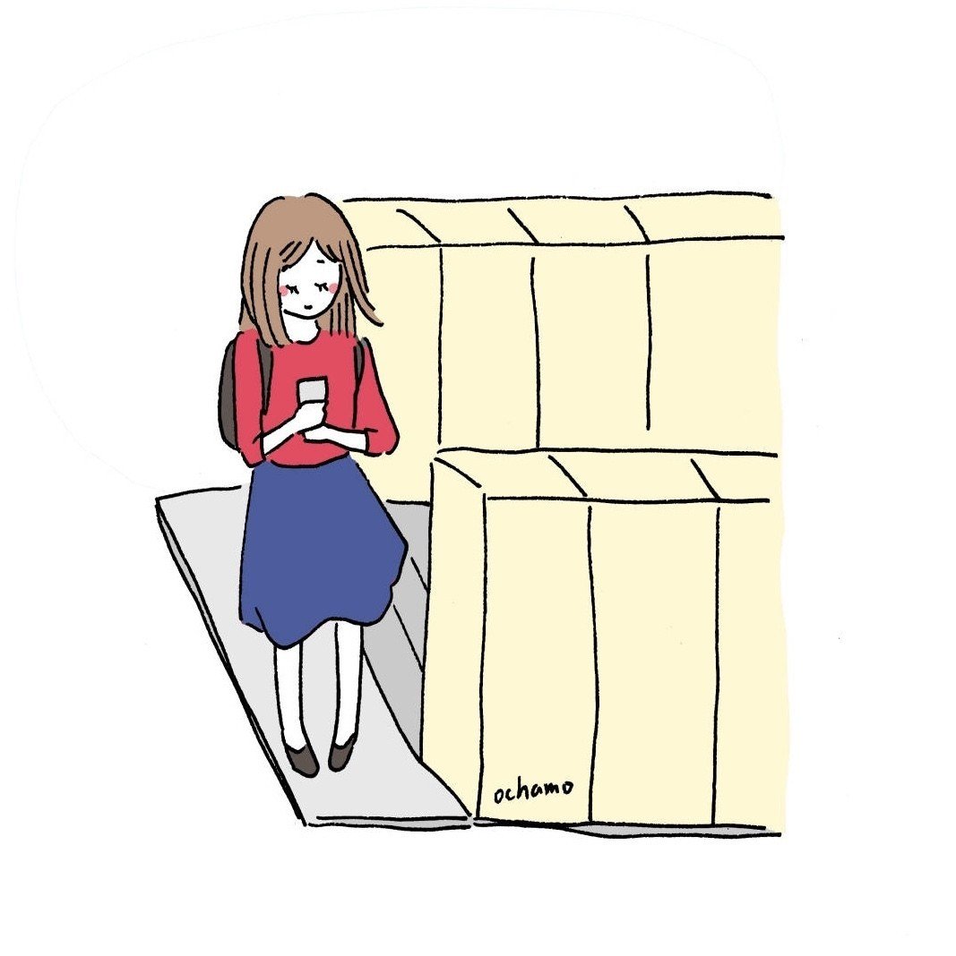 待っている女の子イラストと私のバイト再開つぶやき おちゃも Note 待っている女の子イラストと私のバイト再開つぶやき おちゃも Note