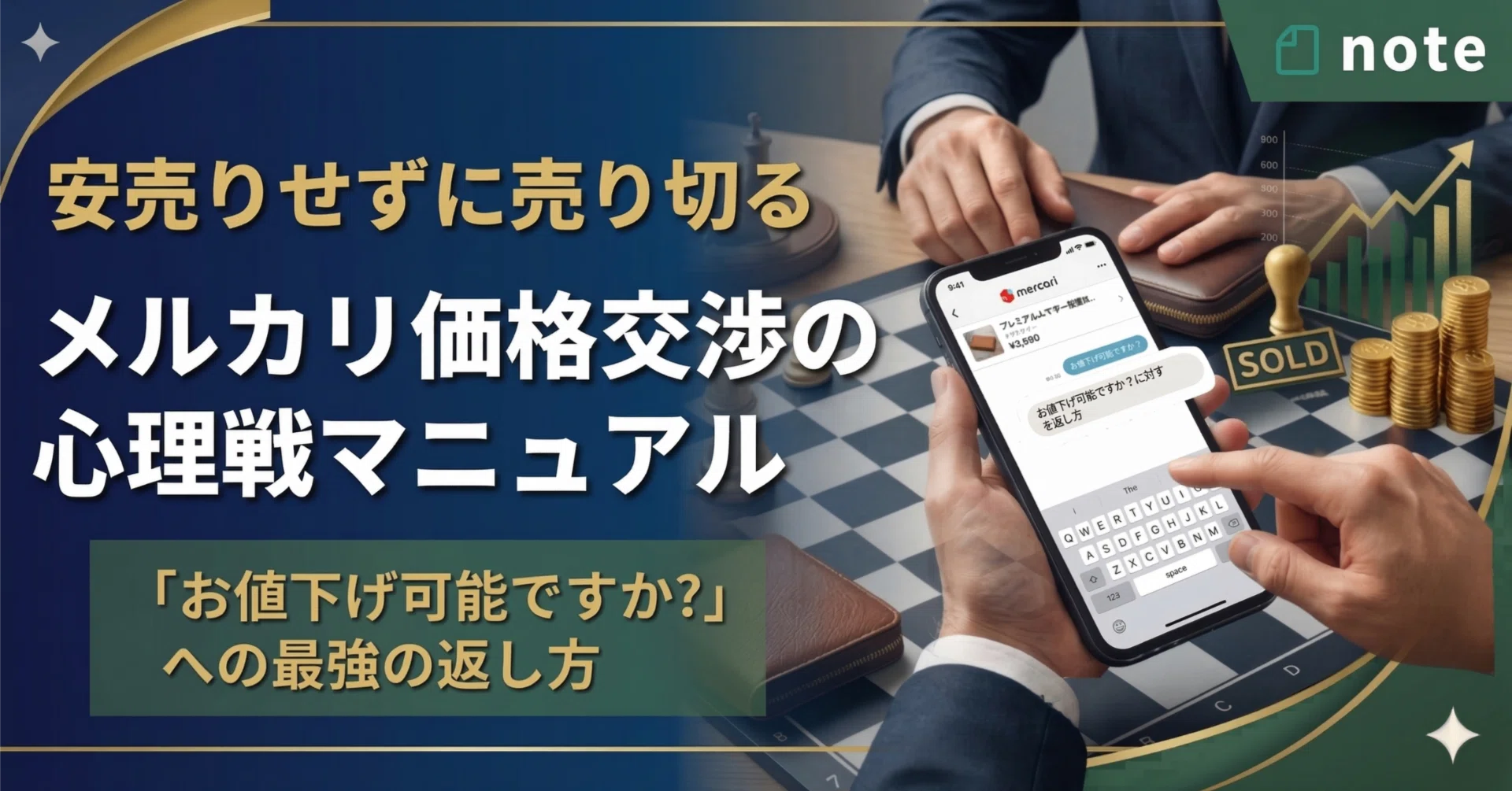 安売りせずに売り切る｜メルカリ価格交渉の心理戦マニュアル｜コニシ