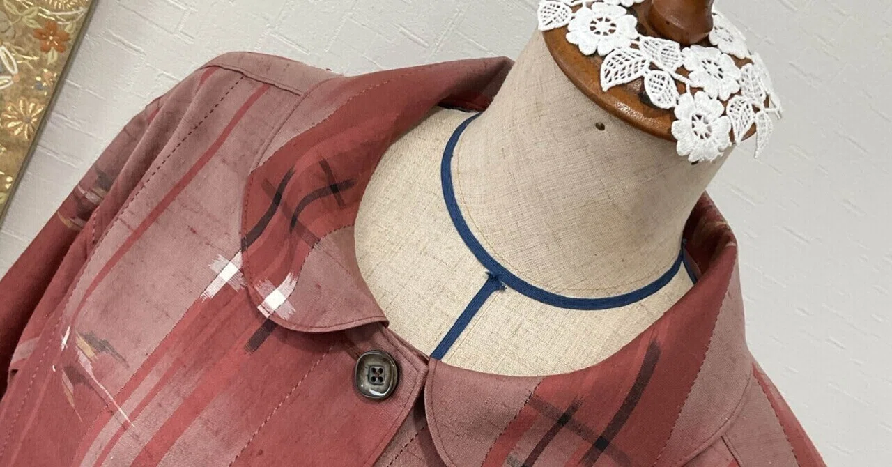 のんこ❣️の着物リメイク👘コーナー🥰145 紬着物からセットアップ