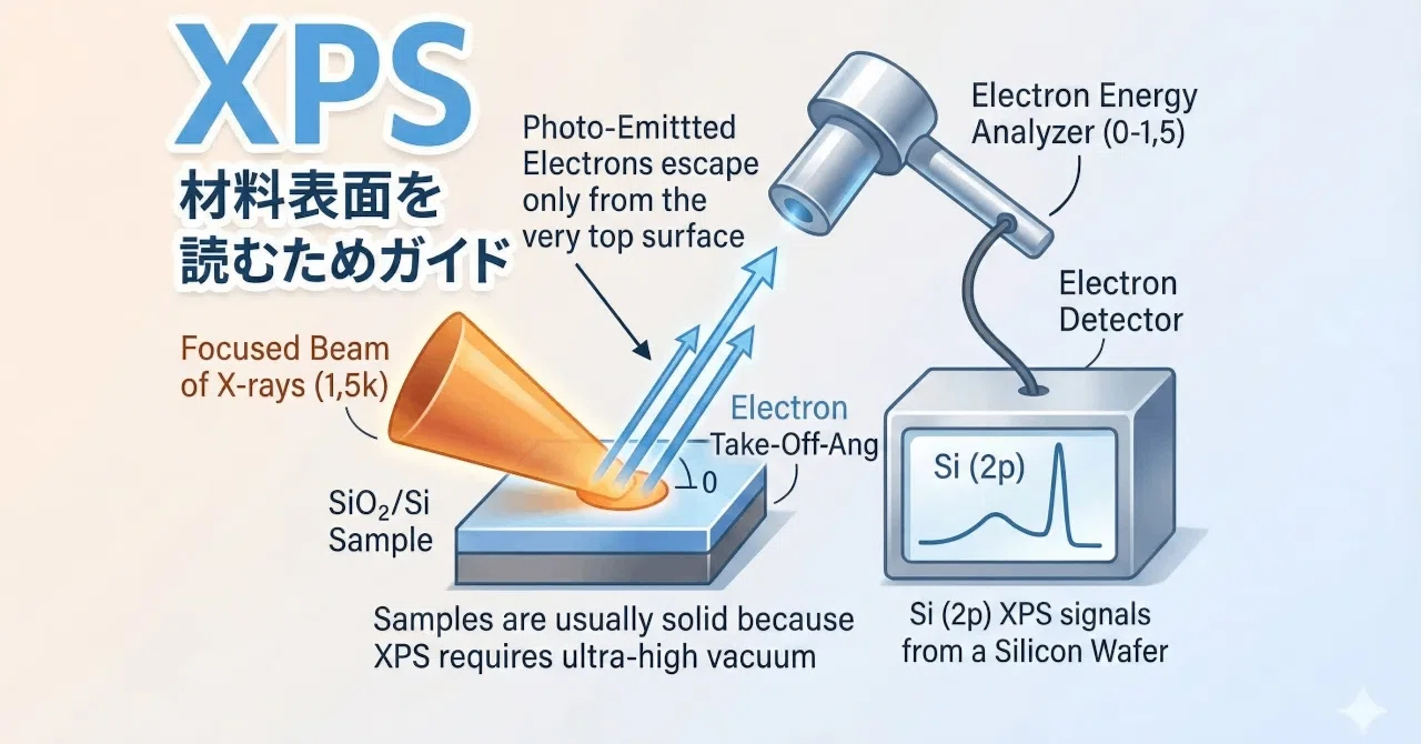 材料の「表面」で何が起きている？XPS（X線光電子分光法）の基本と絶縁体の帯電対策をわかりやすく解説！｜Science Totoron