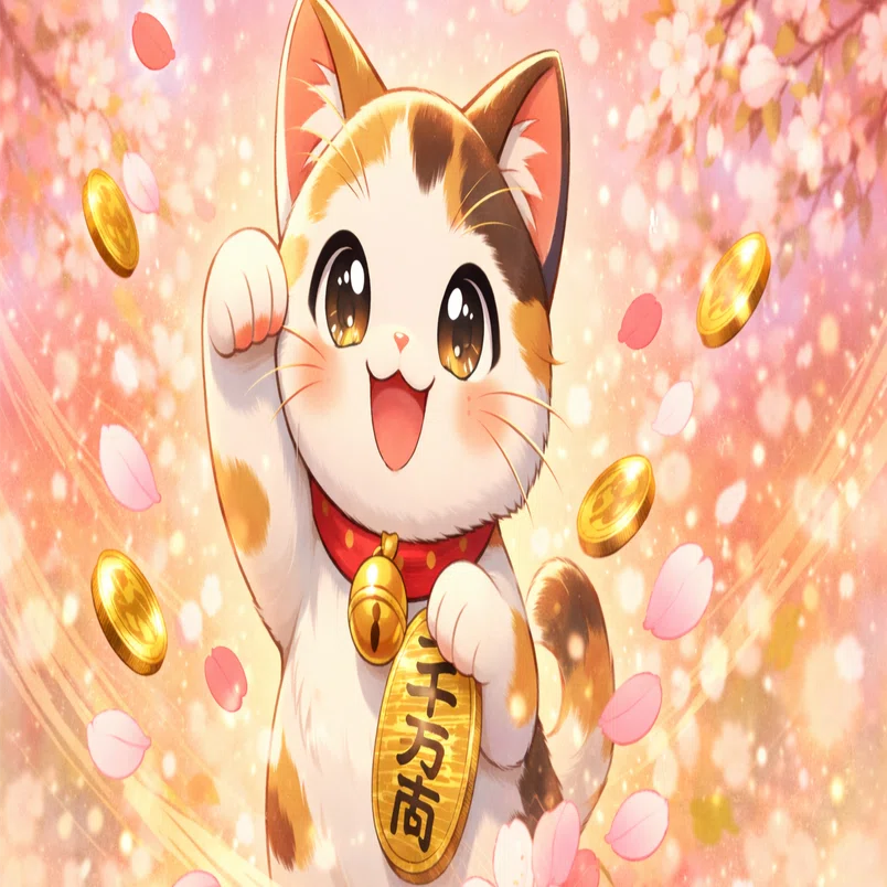 Lucky cat アルフ 猫 ラッキー 幸運を呼ぶ DONKEY ドンキー ラッキー