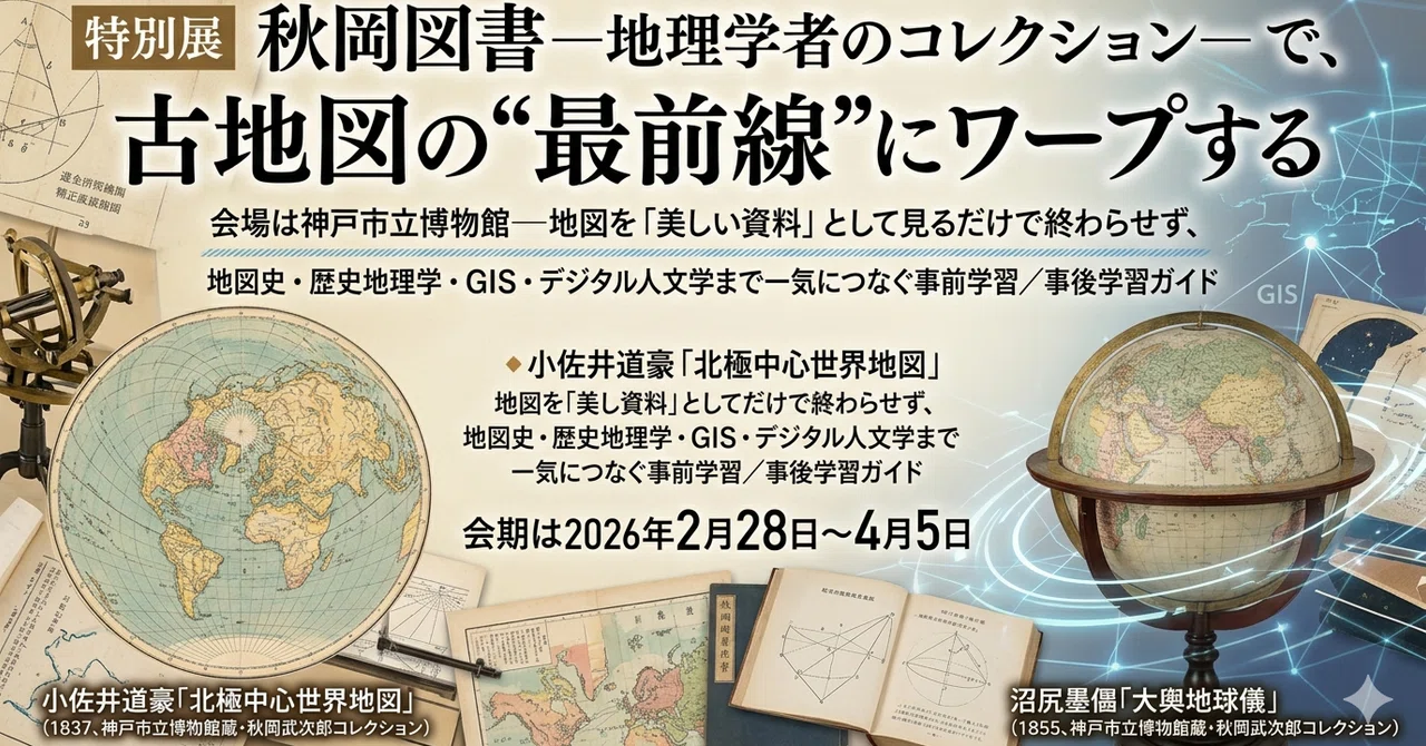 特別展 秋岡図書―地理学者のコレクション―で、古地図の“最前線”に