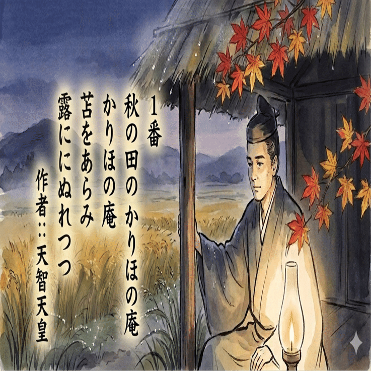百人一首 01】冷たさに、誰かの苦労を想う。｜k0280