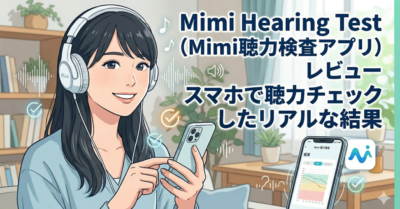 Mimi Hearing Test（Mimi聴力検査アプリ）レビュー｜スマホで聴力チェックしたリアルな結果｜ミミハグプロジェクト ～Ear ...
