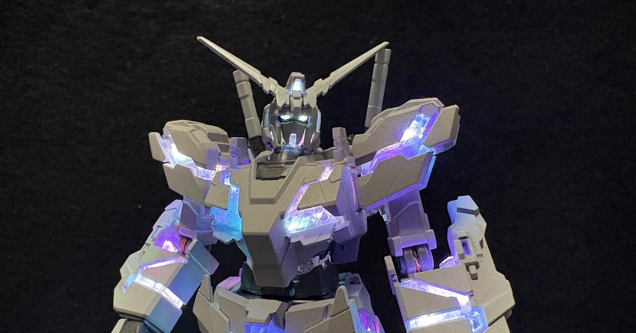 電飾製作記】HGユニコーンガンダム（M.E.T.E.O.R様 塗装モデル）｜bear 