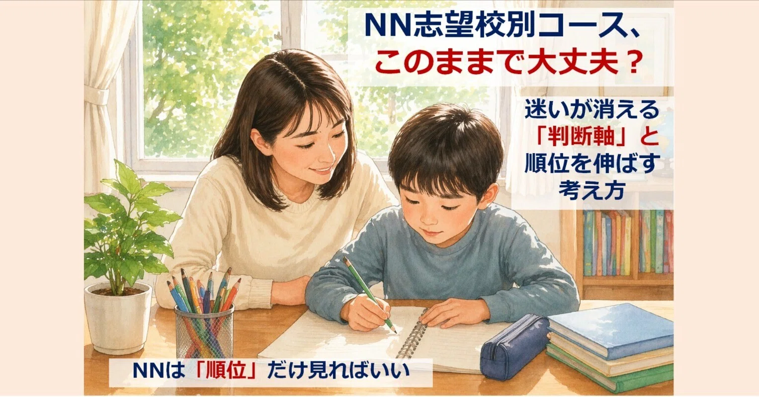 NN志望校別コース、このままで大丈夫？｜迷いが消える「判断軸」と順位