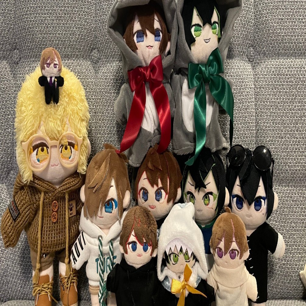 自作ぬいぐるみ・緑の男の子 綿人形 20cm 無属性 ぬいぐるみ 着せ替えぬいぐるみ 緑の髪と緑の目