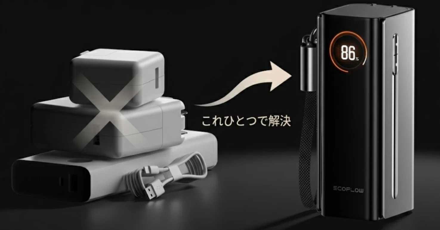 Amazonセール中]荷物を減らす、新常識。EcoFlow RAPID Pro 3-in-1が